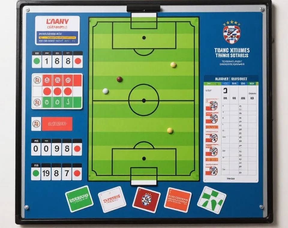 赛程结果与比分回顾示意图